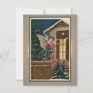 Vintage Weihnachtskarte Postkarte
