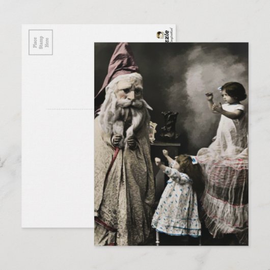 Vintage Weihnachtskarte Postkarte (Vorne/Hinten)