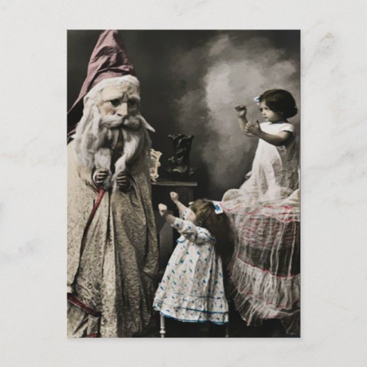 Vintage Weihnachtskarte Postkarte (Vorderseite)