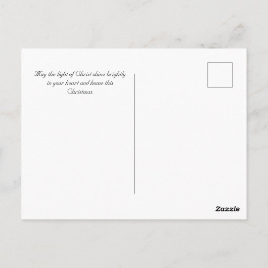 Vintage Weihnachtskarte Postkarte (Rückseite)