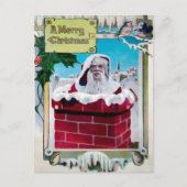 Vintage Weihnachtskarte Postkarte (Vorderseite)