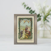 Vintage Weihnachtskarte Postkarte (Stehend Vorderseite)