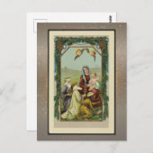 Vintage Weihnachtskarte Postkarte (Vorne/Hinten)