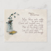 Vintage Weihnachtskarte Postkarte (Vorderseite)