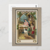 Vintage Weihnachtskarte Postkarte (Vorne/Hinten)