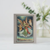 Vintage Weihnachtskarte Postkarte (Stehend Vorderseite)