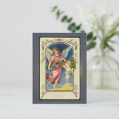 Vintage Weihnachtskarte Postkarte (Stehend Vorderseite)