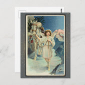 Vintage Weihnachtskarte Postkarte (Vorne/Hinten)