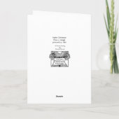 Vintage Weihnachtskarte Sankt Nikolaus Sankt Karte (Rückseite)