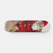 Vintage Weihnachtskarte Skateboard (Horizontal)