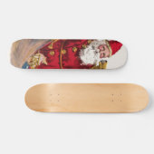 Vintage Weihnachtskarte Skateboard (Horizontal)