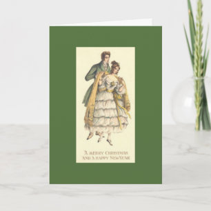Vintage Weihnachtskarte Viktorianische Weihnachtsk Feiertagskarte
