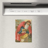 Vintage Weihnachtskarte, Weihnachtsmann, unartiges Magnet (In Situ (Geschirrspüler))