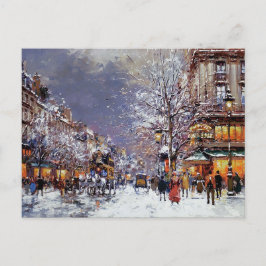 Vintage Weihnachtskarten aus Paris Feiertagspostkarte