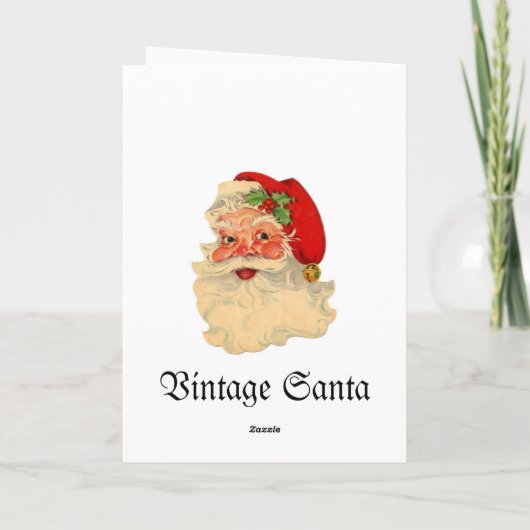 Vintage Weihnachtskarten Feiertagskarte (Rückseite)