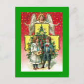 Vintage Weihnachtskarten Feiertagspostkarte (Vorderseite)