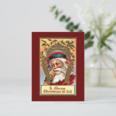 Vintage Weihnachtskarten Feiertagspostkarte (Stehend Vorderseite)