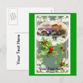 Vintage Weihnachtskarten Feiertagspostkarte (Vorne/Hinten)