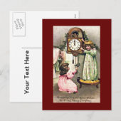 Vintage Weihnachtskarten Feiertagspostkarte (Vorne/Hinten)