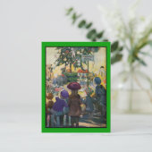 Vintage Weihnachtskarten Feiertagspostkarte (Stehend Vorderseite)