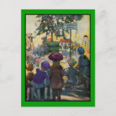 Vintage Weihnachtskarten Feiertagspostkarte (Vorderseite)
