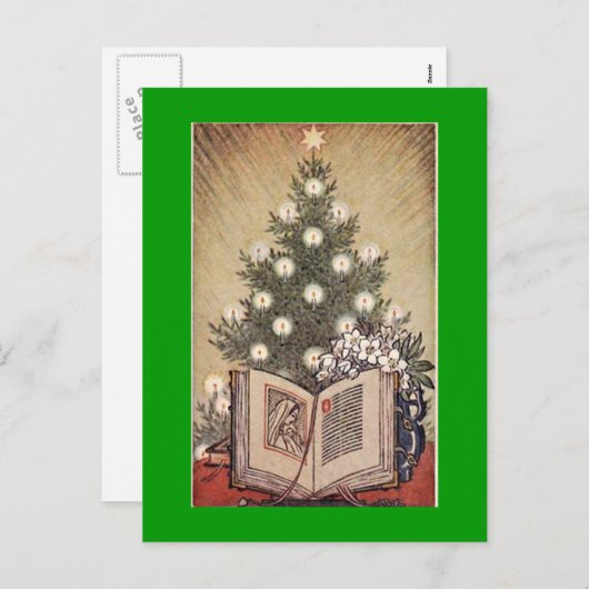 Vintage Weihnachtskarten Feiertagspostkarte (Vorne/Hinten)