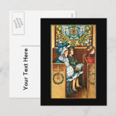 Vintage Weihnachtskarten Feiertagspostkarte (Vorne/Hinten)