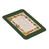 Vintage-Weihnachtskarten-Magnet Magnet (Rechte Seite)