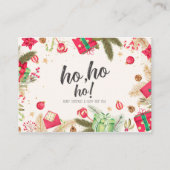 Vintage Weihnachtskarten Visitenkarte (Vorderseite)