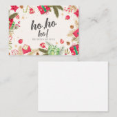 Vintage Weihnachtskarten Visitenkarte (Vorne/Hinten)