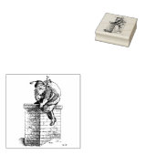 Vintage Weihnachtskautschuk-Briefmarke Gummistempel (Stempel)