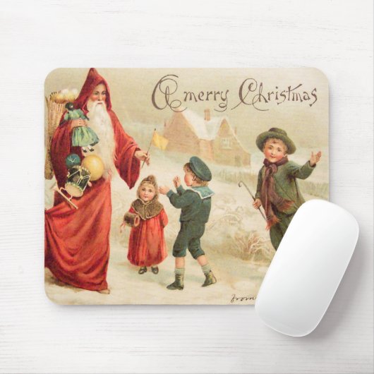 Vintage Weihnachtskinder Mousepad (Mit Mouse)