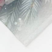 Vintage Weihnachtsklangen und Ornamente Fleecedecke (Ecke)
