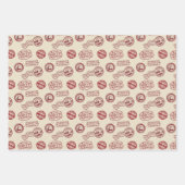 Vintage Weihnachtsklassiker Geschenkpapier Set (Vorderseite)