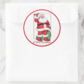 Vintage Weihnachtskleber Runder Aufkleber (Tasche)