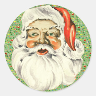 Vintage Weihnachtskleber Runder Aufkleber