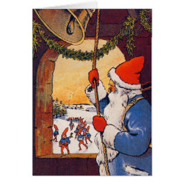 Vintage Weihnachtsklingkarte