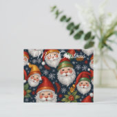 Vintage Weihnachtskollektion Feiertagspostkarte (Stehend Vorderseite)