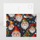 Vintage Weihnachtskollektion Feiertagspostkarte (Vorne/Hinten)