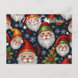 Vintage Weihnachtskollektion Feiertagspostkarte