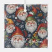 Vintage Weihnachtskollektion Ornament Aus Glas (Vorderseite)