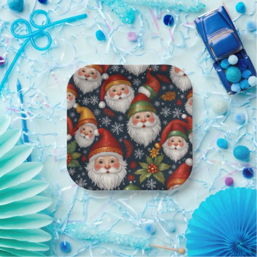 Vintage Weihnachtskollektion Pappteller (Party)