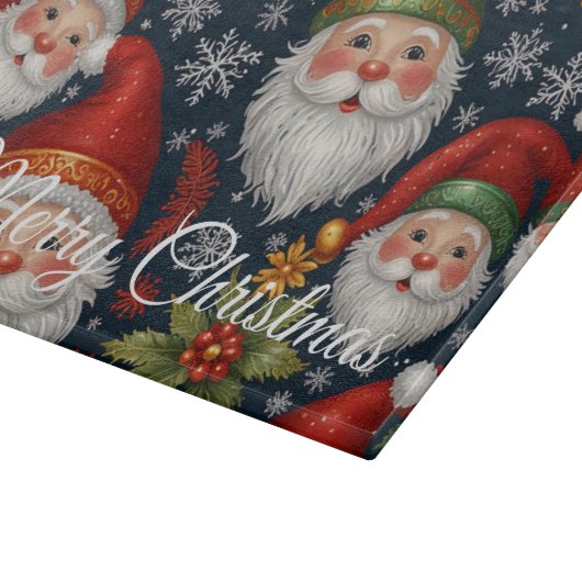 Vintage Weihnachtskollektion Schneidebrett (Ecke)