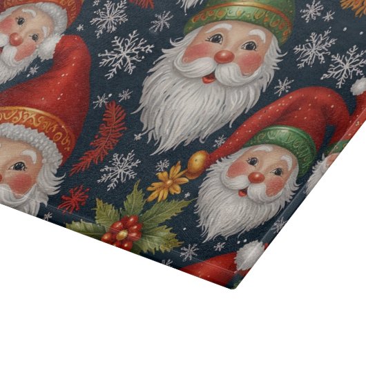 Vintage Weihnachtskollektion Schneidebrett (Ecke)