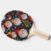 Vintage Weihnachtskollektion Tischtennis Schläger (Seitenansicht)