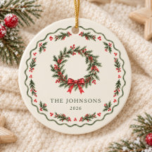 Vintage-Weihnachtskranz