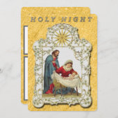 Vintage Weihnachtskrippe Ankündigung (Vorne/Hinten)