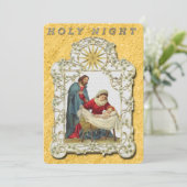 Vintage Weihnachtskrippe Ankündigung (Stehend Vorderseite)