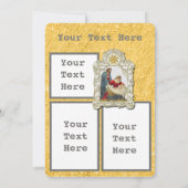 Vintage Weihnachtskrippe Ankündigung (Rückseite)