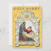 Vintage Weihnachtskrippe Ankündigung (Vorderseite)